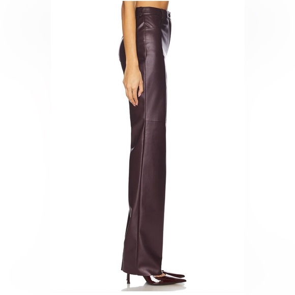 CULTNAKED Killa Pants Plum faux leather straight leg Revolve M - Picture 3 of 12
